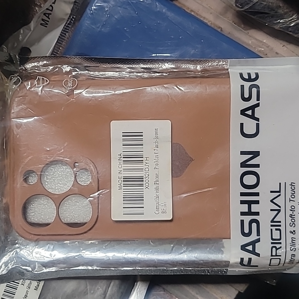 iphone pro max 7inch brown case